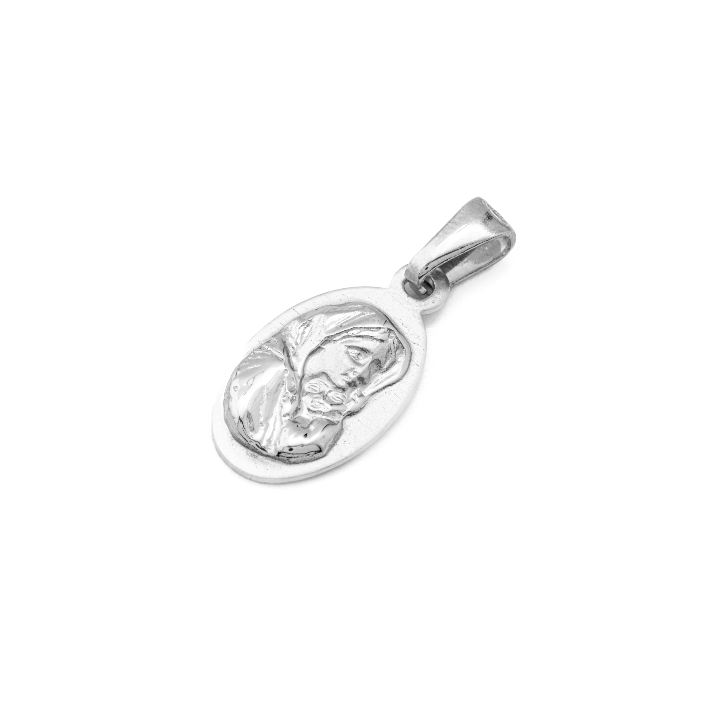925 Silver Madonna and Child Jesus Medal