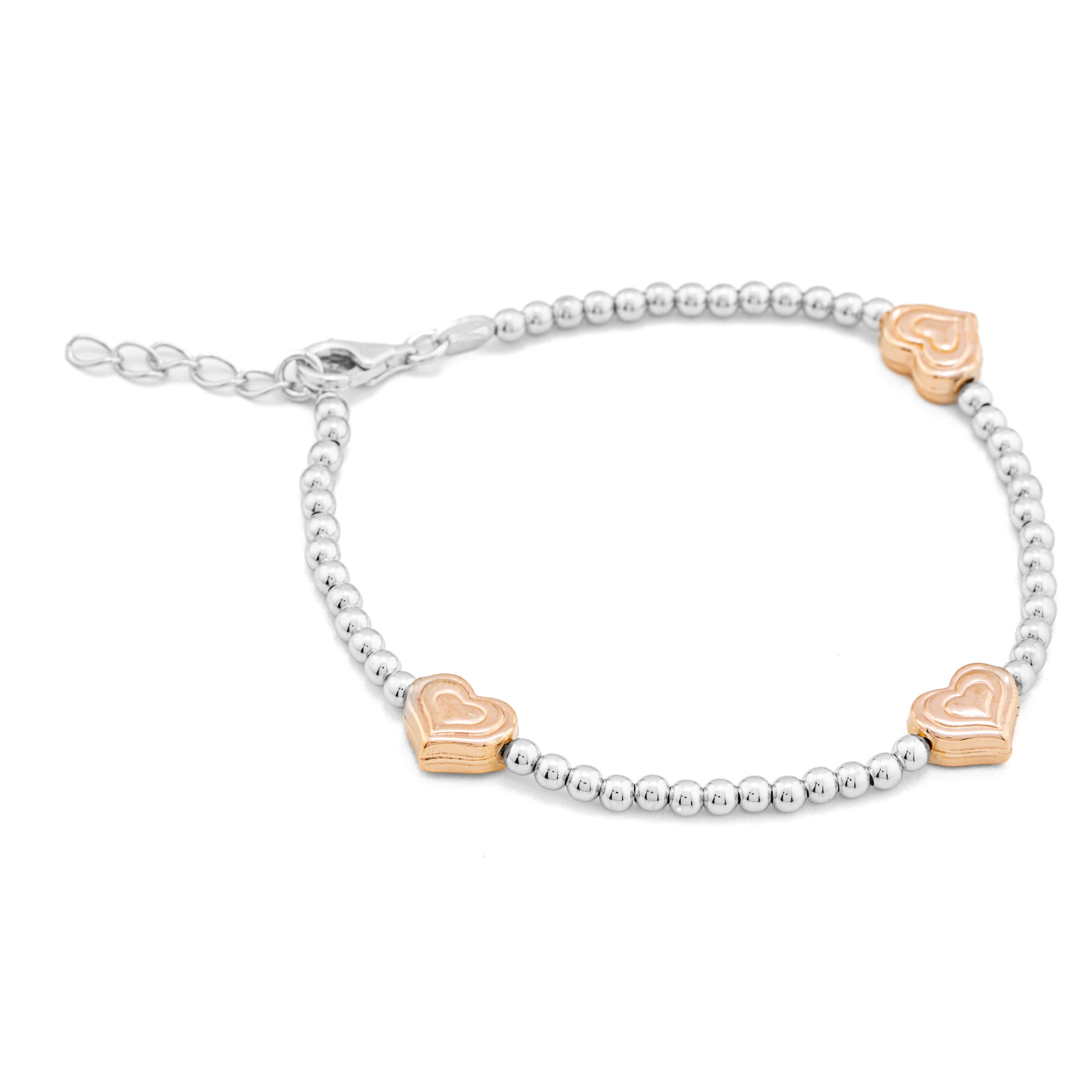 Bracciali argento 925 con charms inserite Cuore