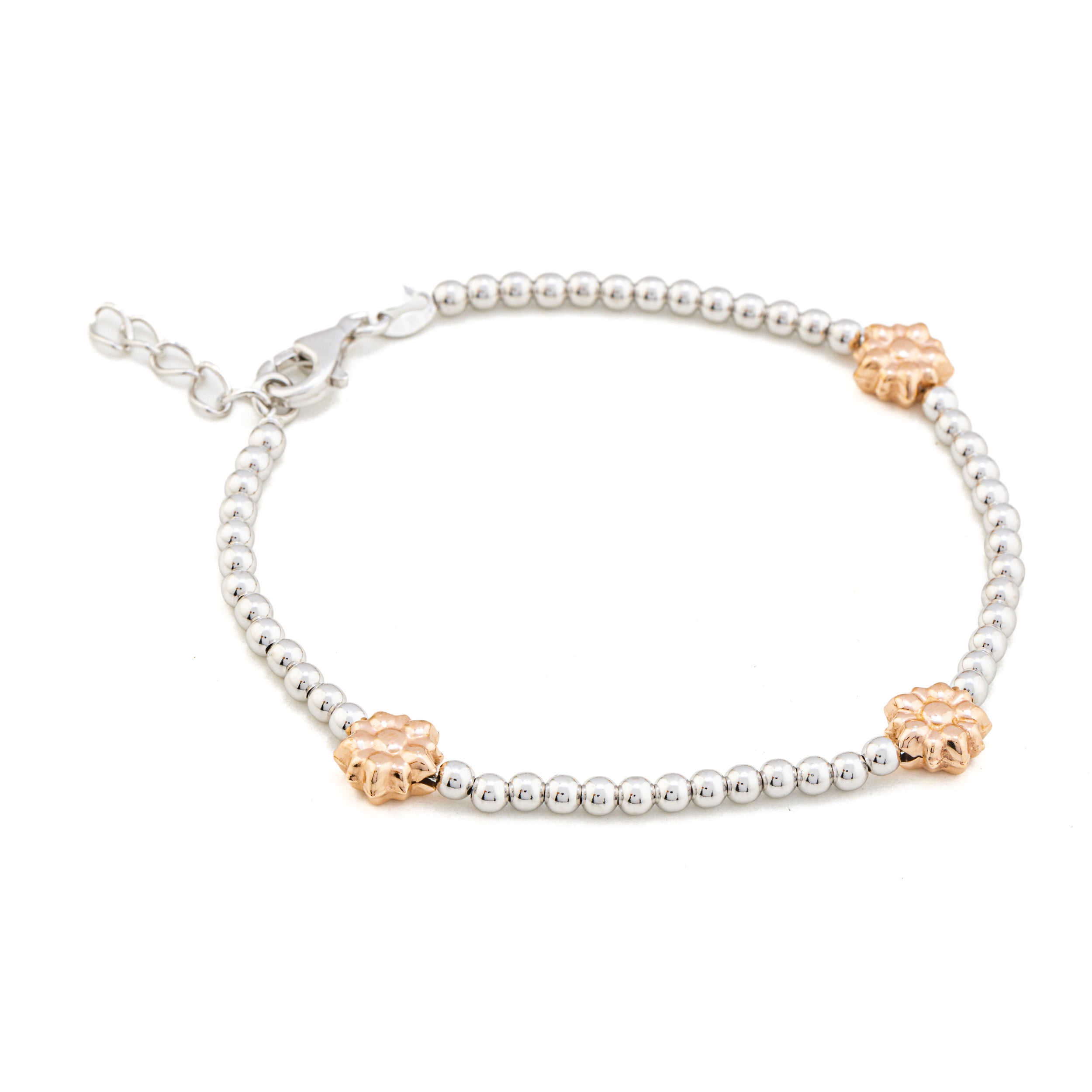 Bracciali argento 925 con charms inserite Fiori