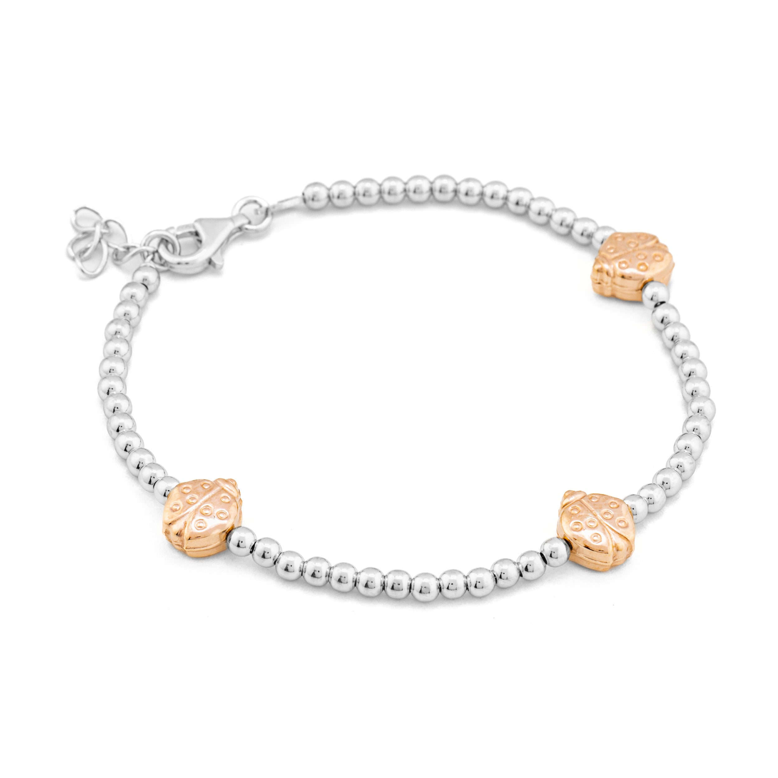 Bracciali argento 925 con charms inserite Coccinella