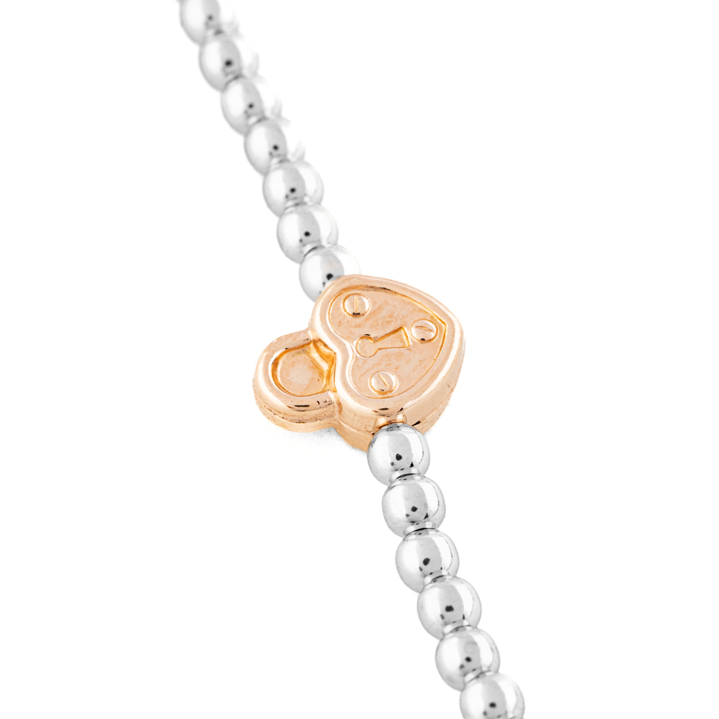 Bracciali argento 925 con charms inserite Lucchetto