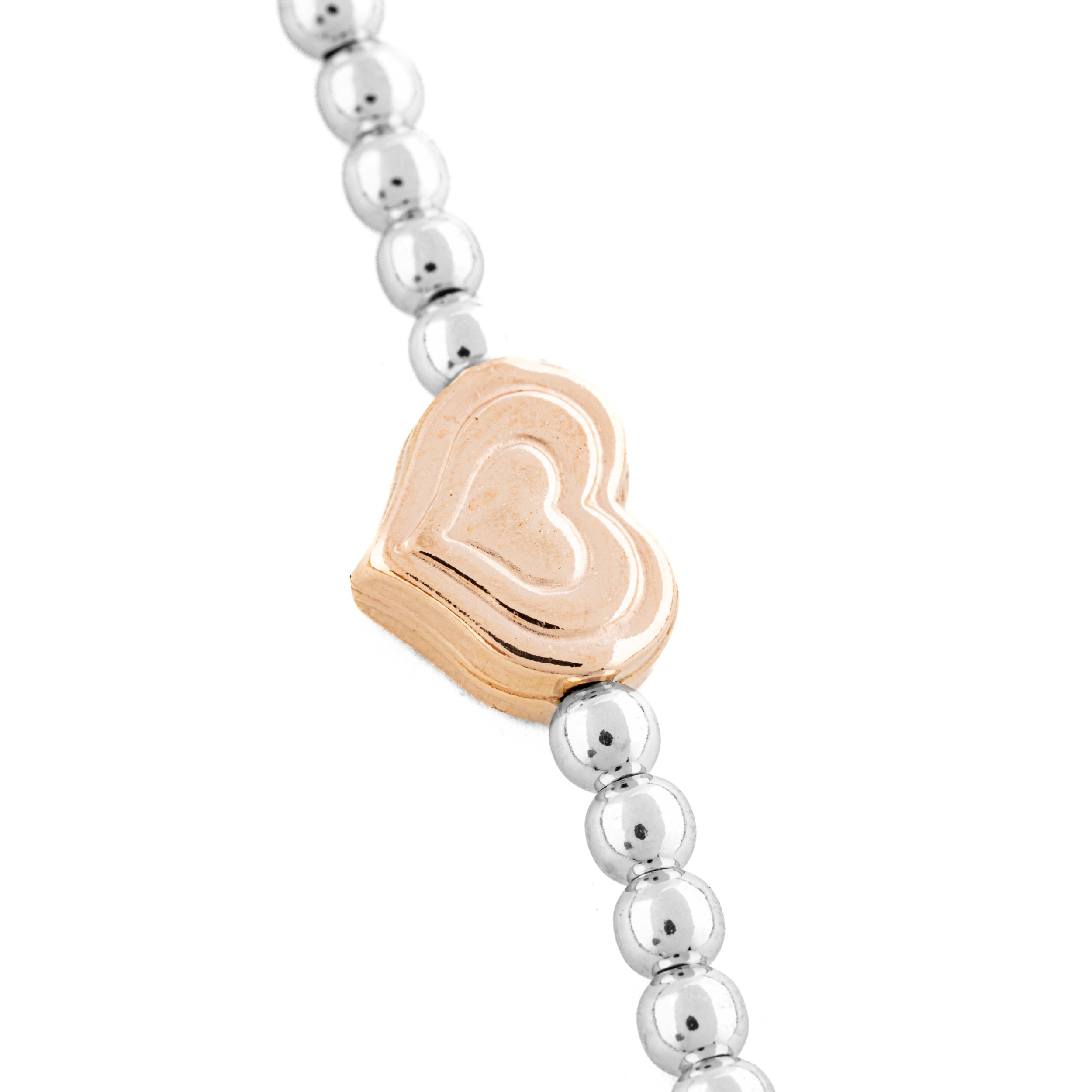 Bracciali argento 925 con charms inserite Cuore