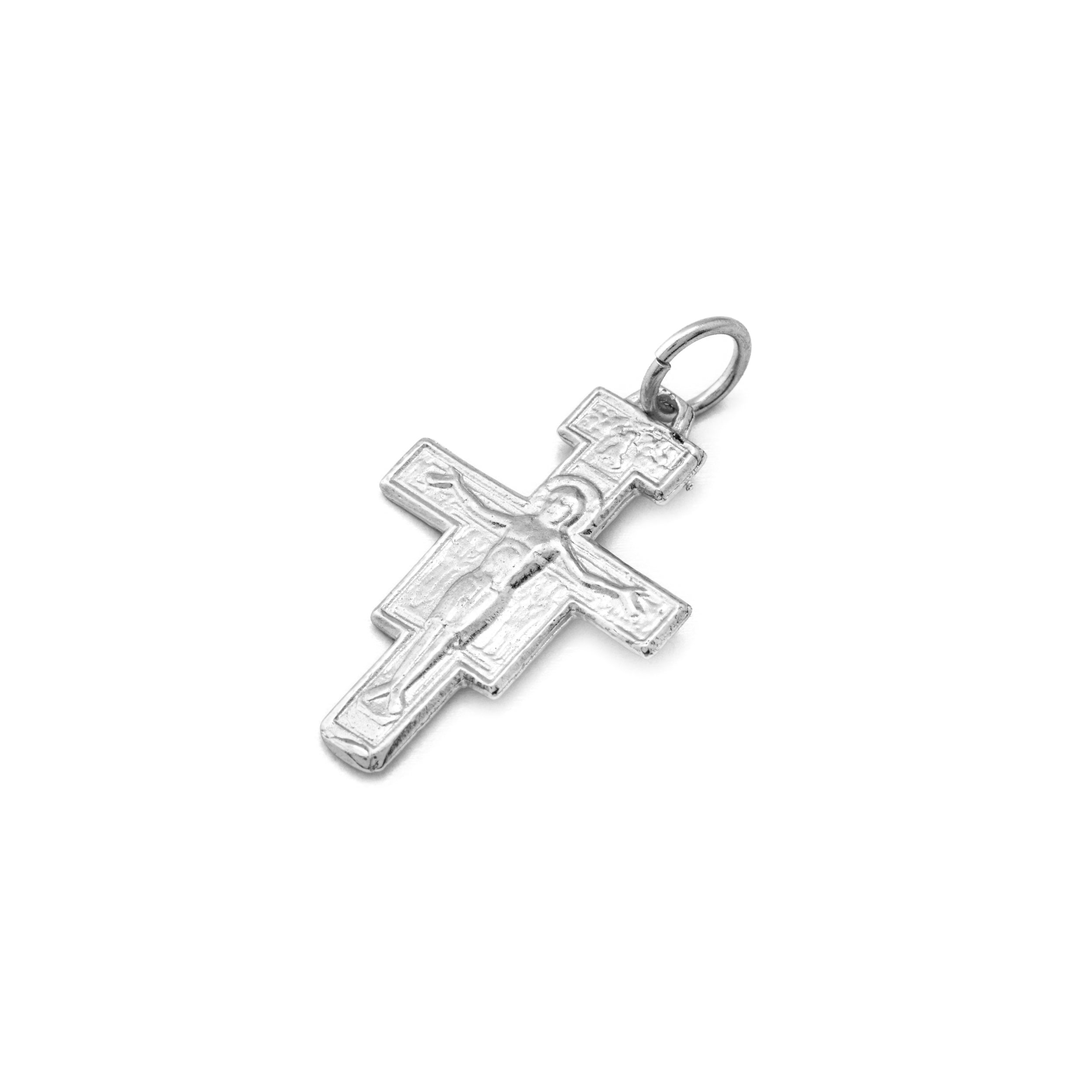 Cross Christ San Damiano Silver 925