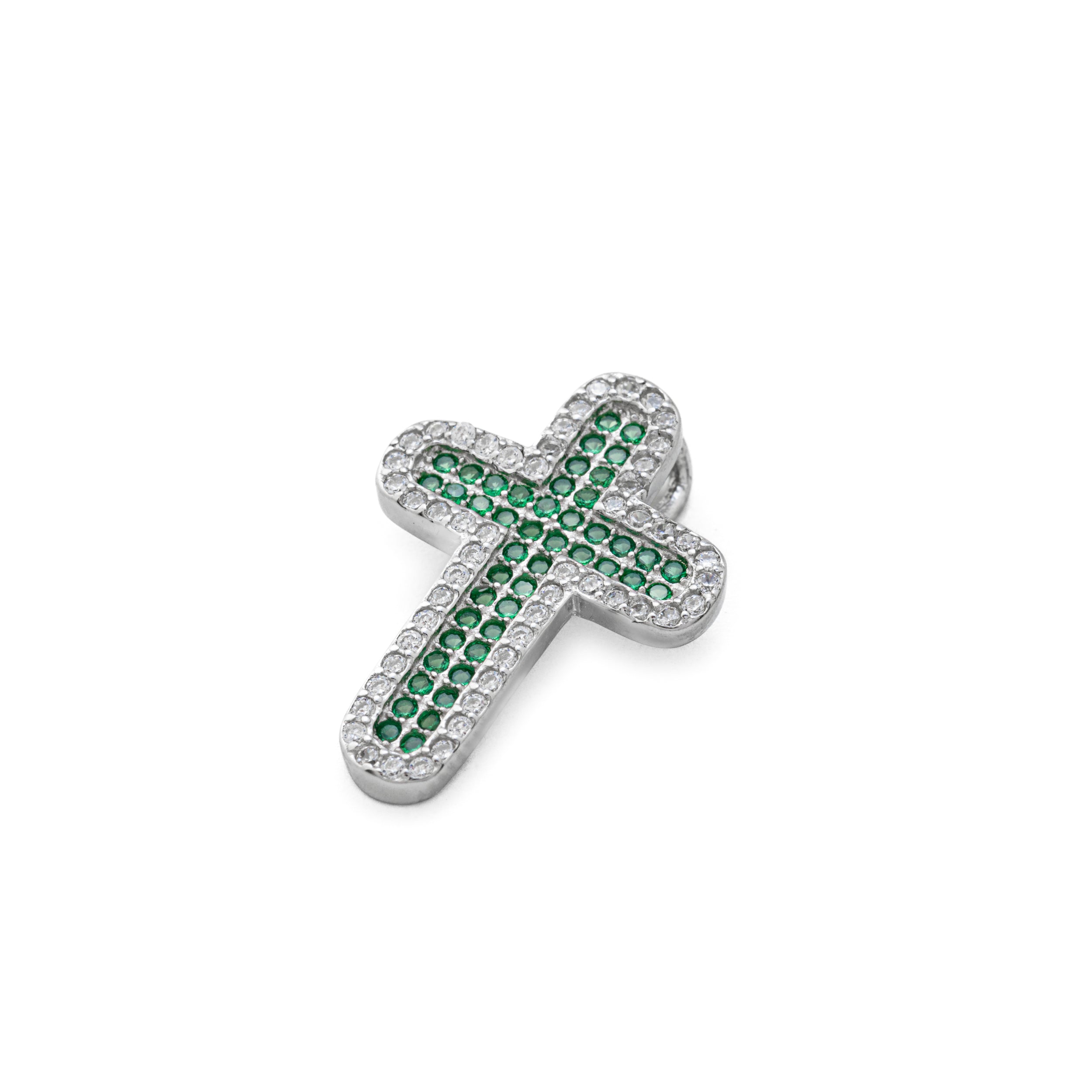 925 Silver Cross with Zircons