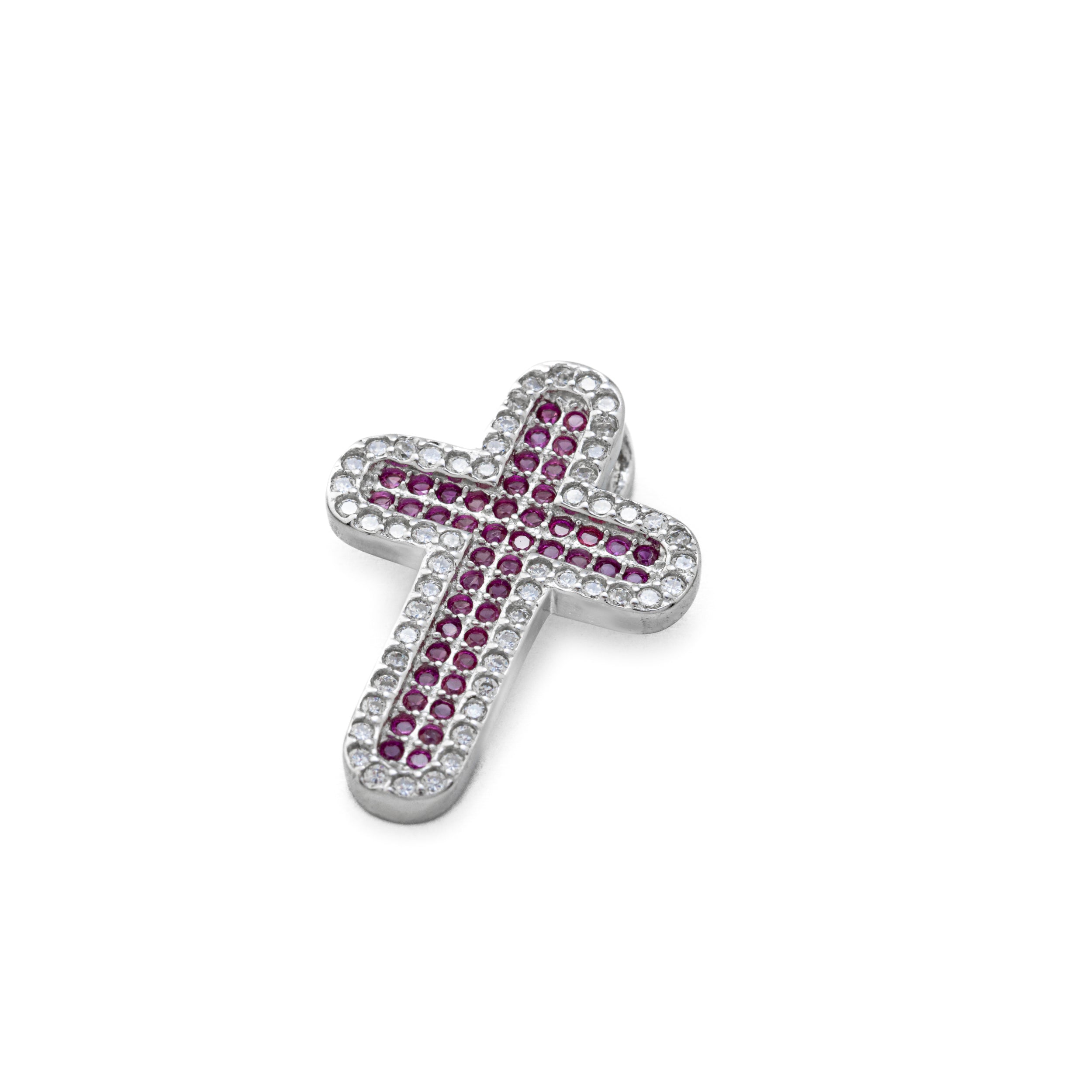 925 Silver Cross with Zircons