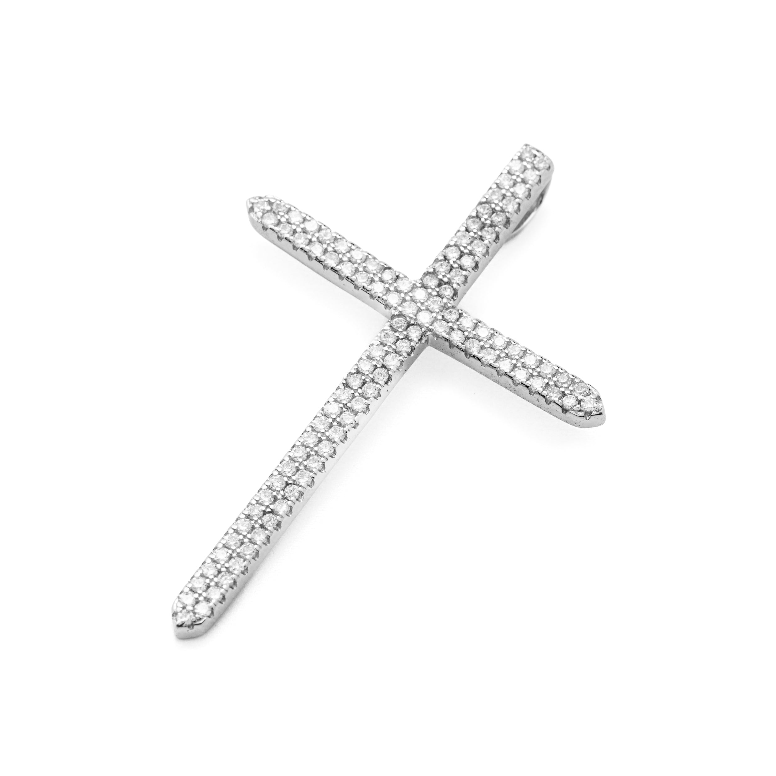 Exclusive 925 Silver Cross with Zircons. Made with high quality materials. Measurement:4.8cm x 3.8cm