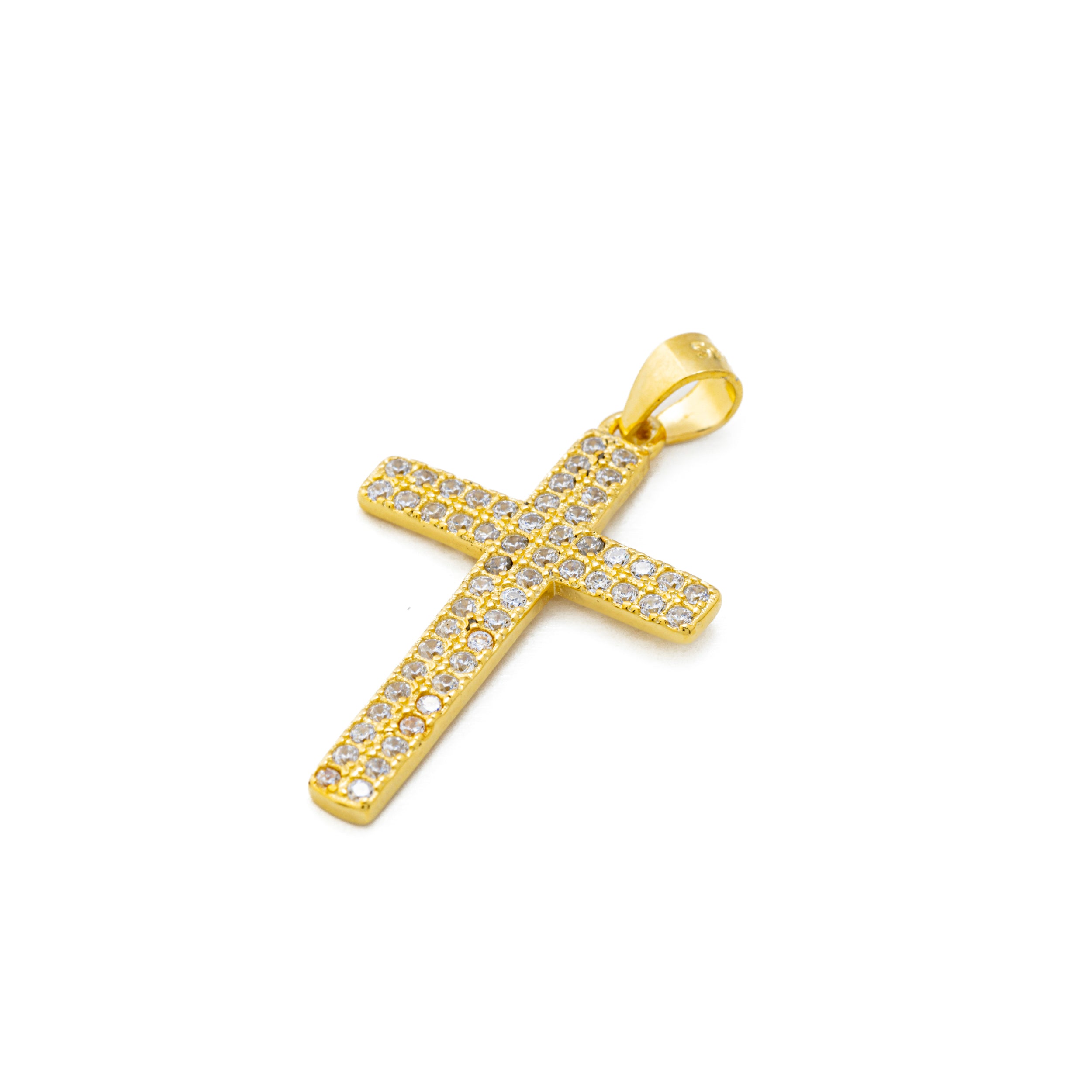 925 Silver Cross with Zircons