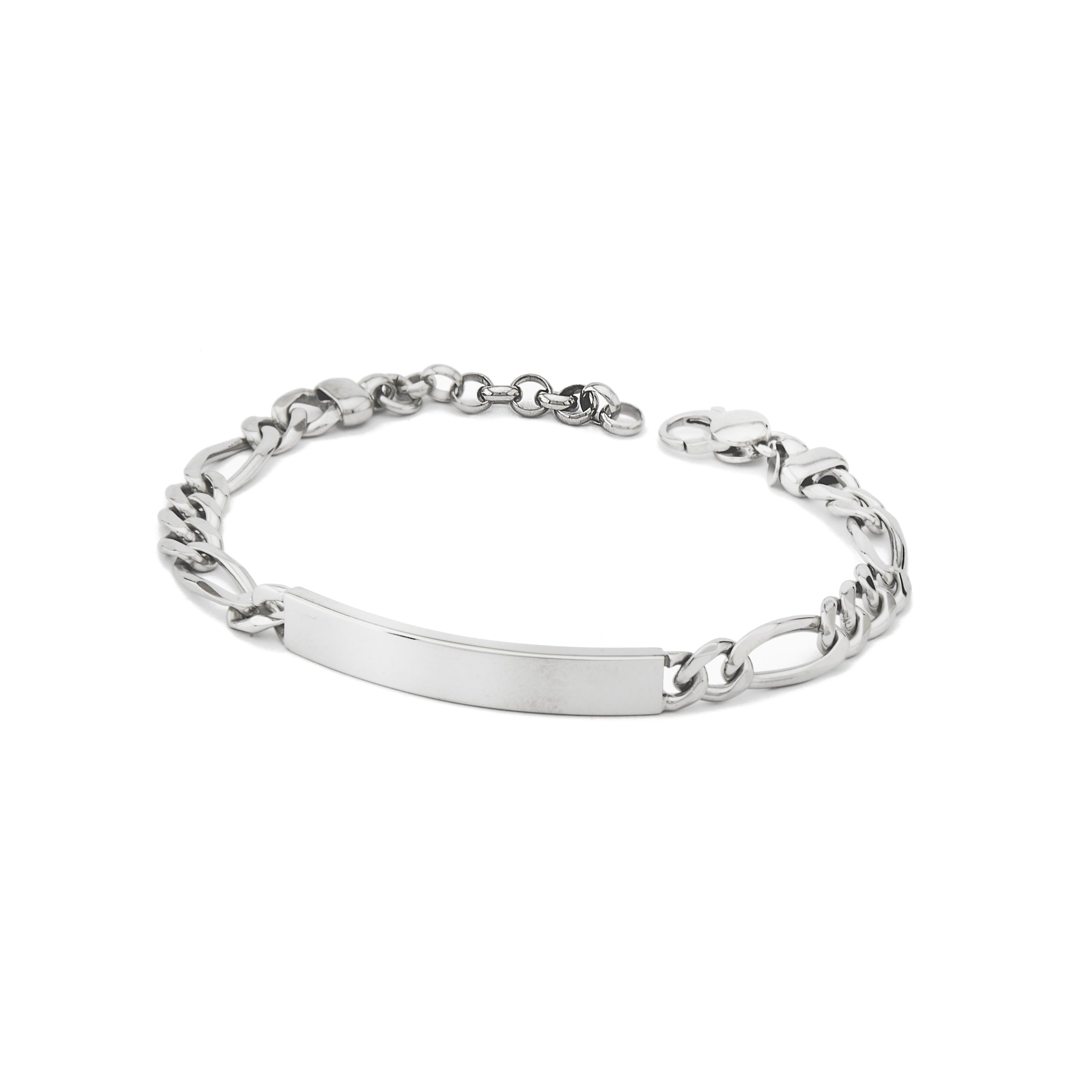 Bracciale argento 925 con piastra Mod. 02