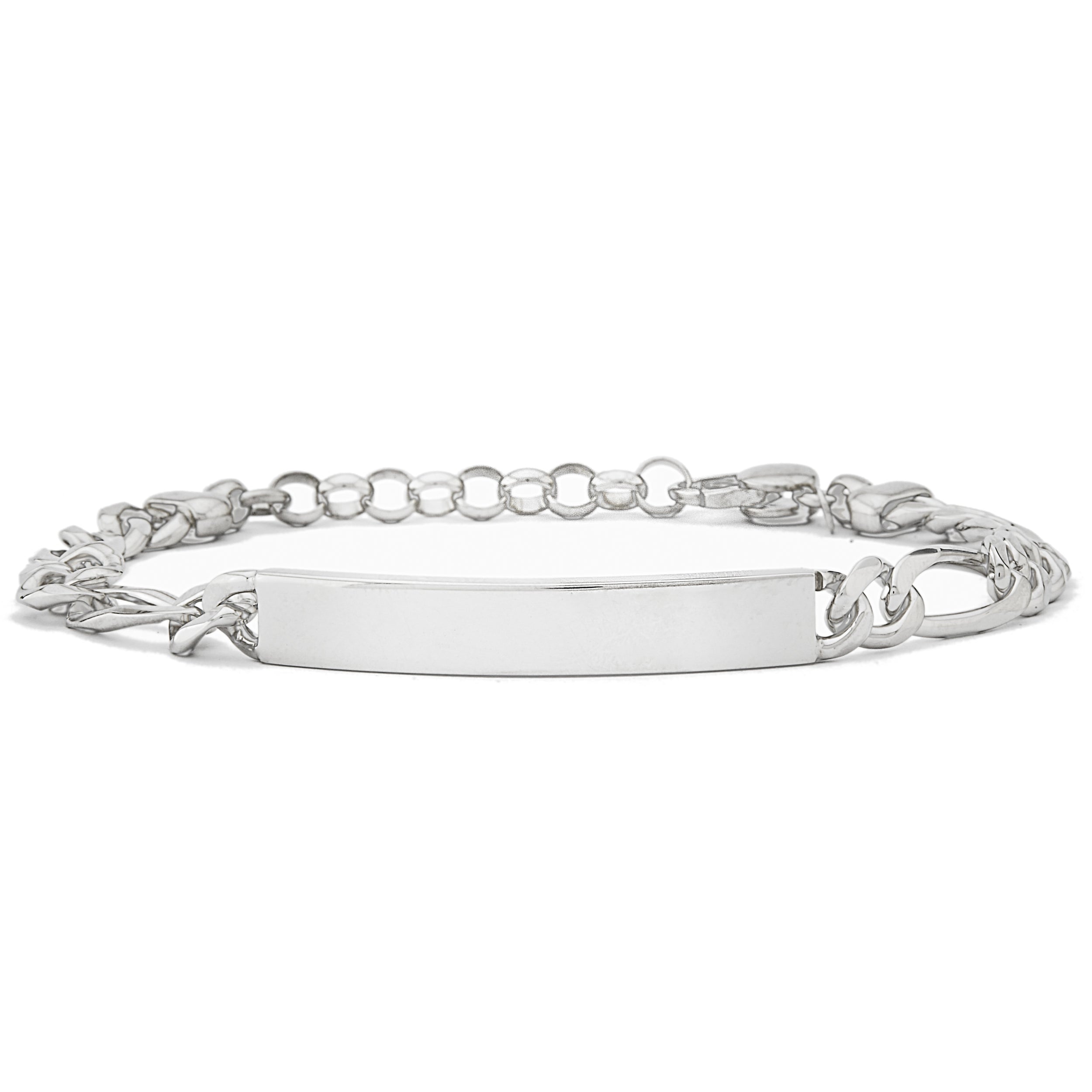 Bracciale argento 925 con piastra Mod. 02