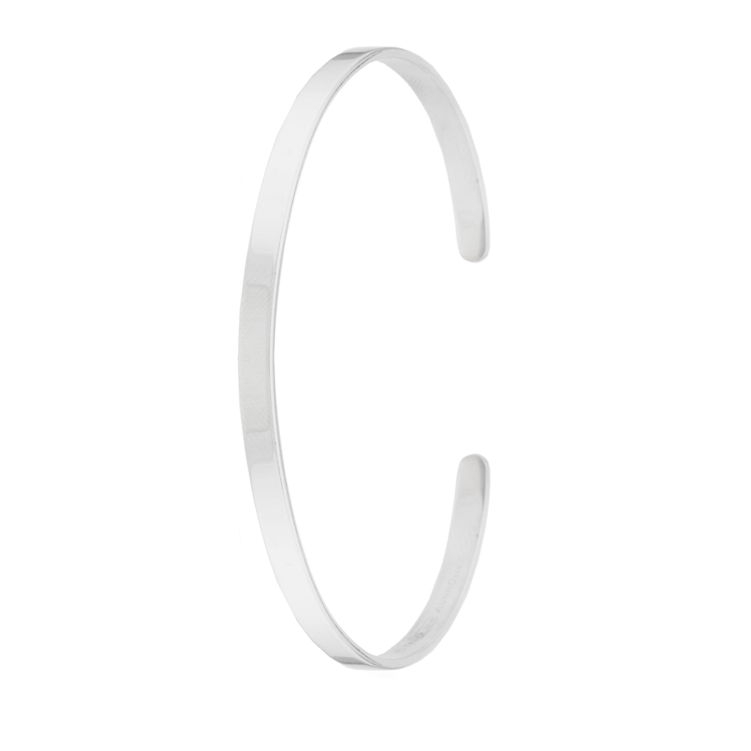 Bracciale argento 925 aperto sotto tipo schiava