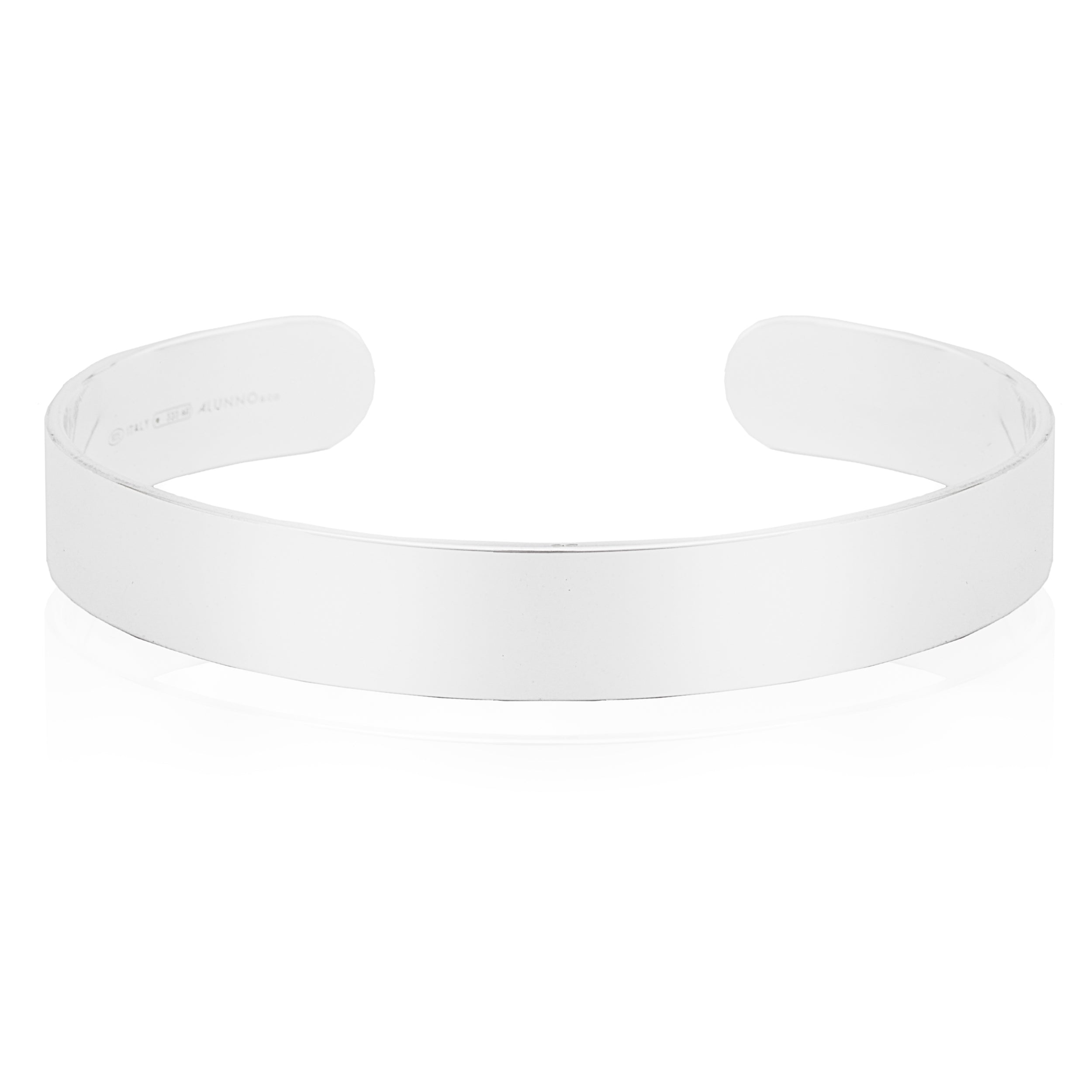 Bracciale argento 925 rigido aperto sotto tipo schiava