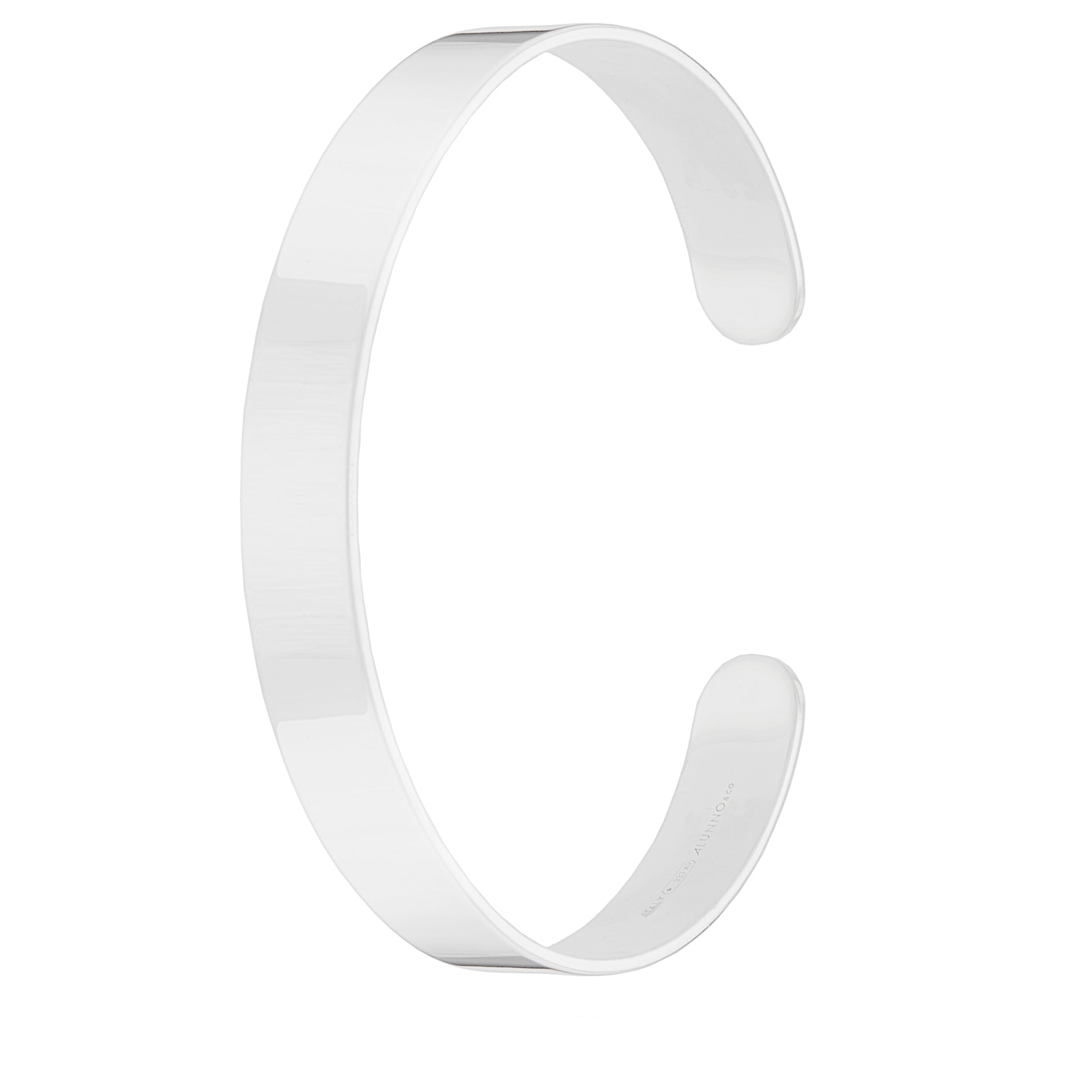 Bracciale argento 925 rigido aperto sotto tipo schiava