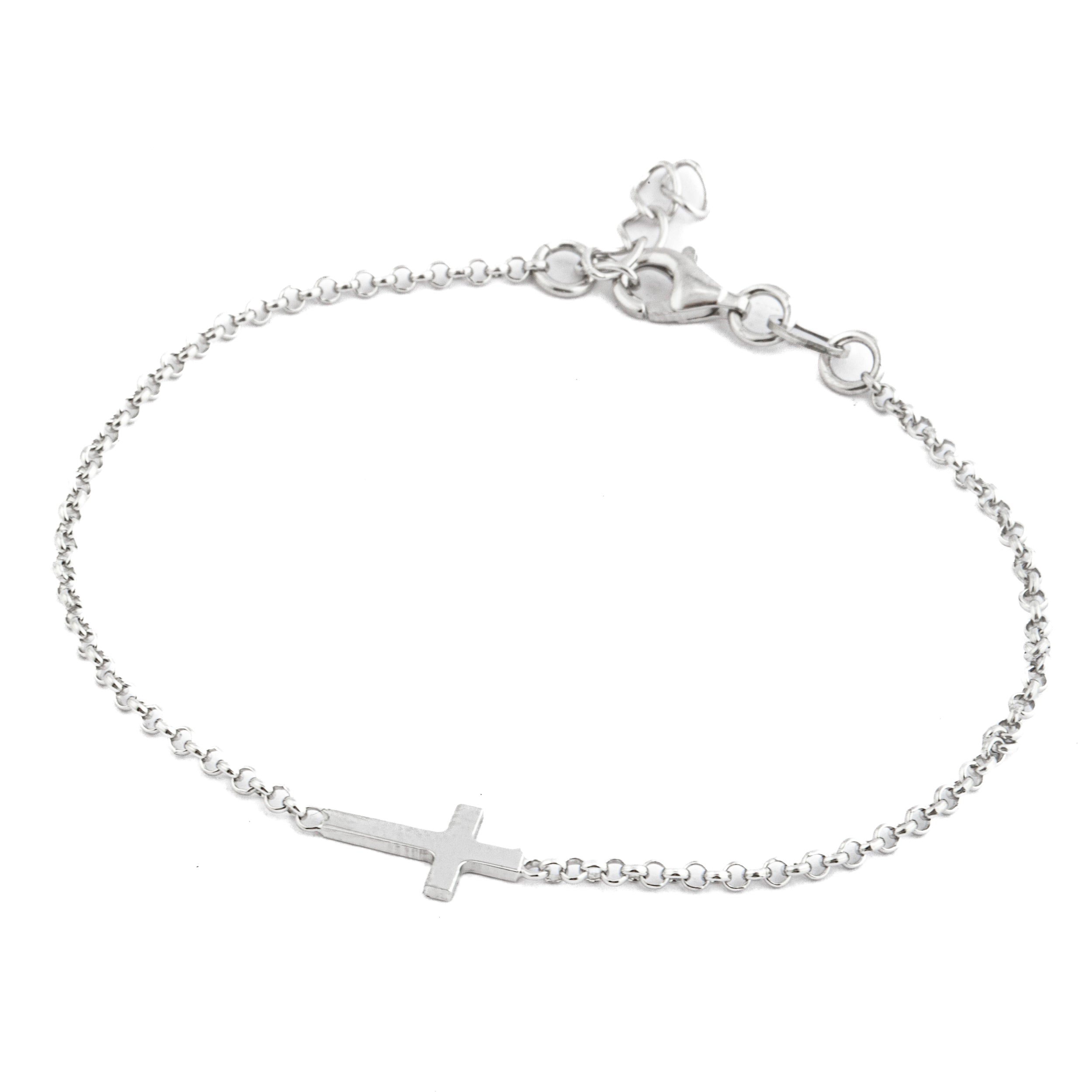 Bracciale argento 925 con Croce