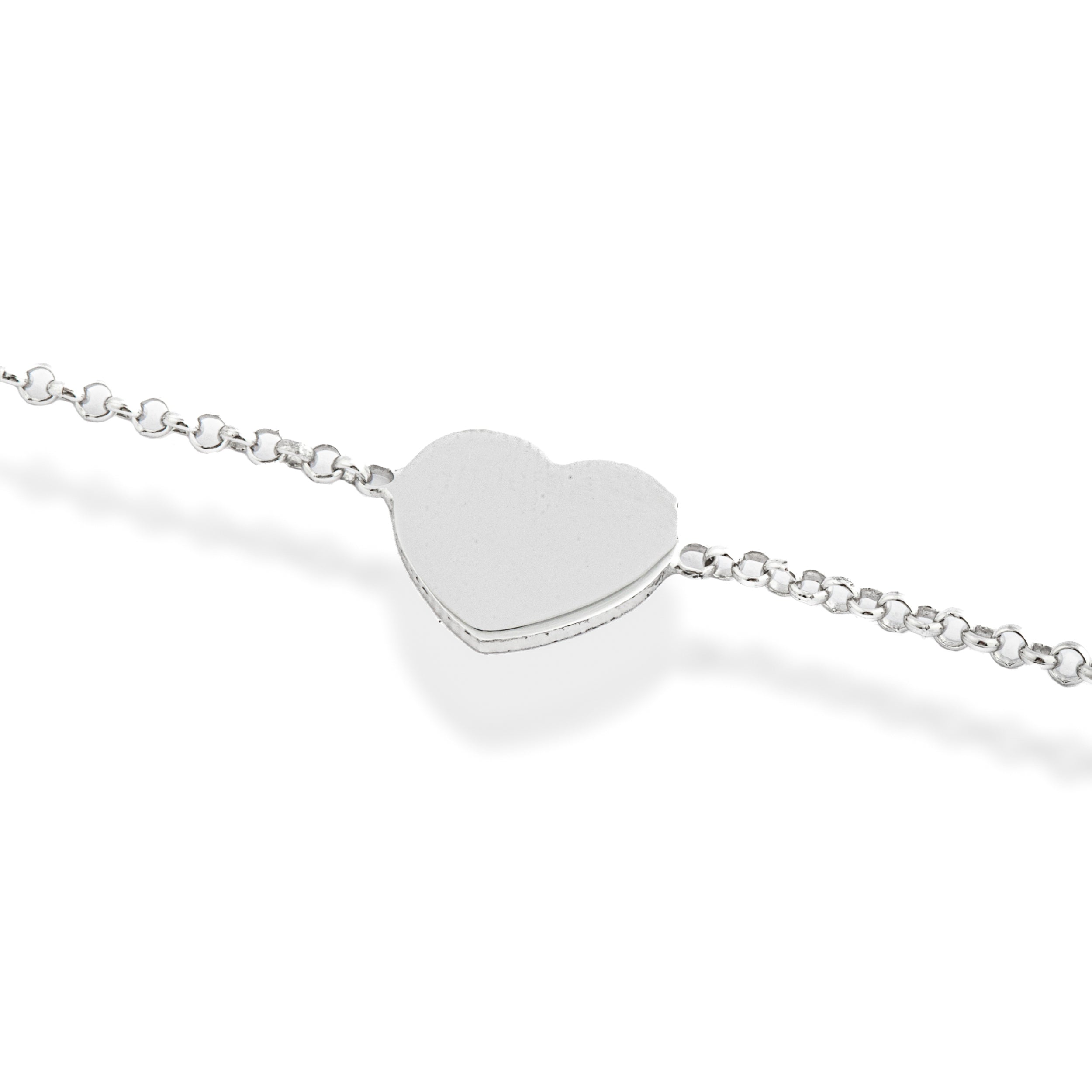 Bracciale argento 925 con cuore