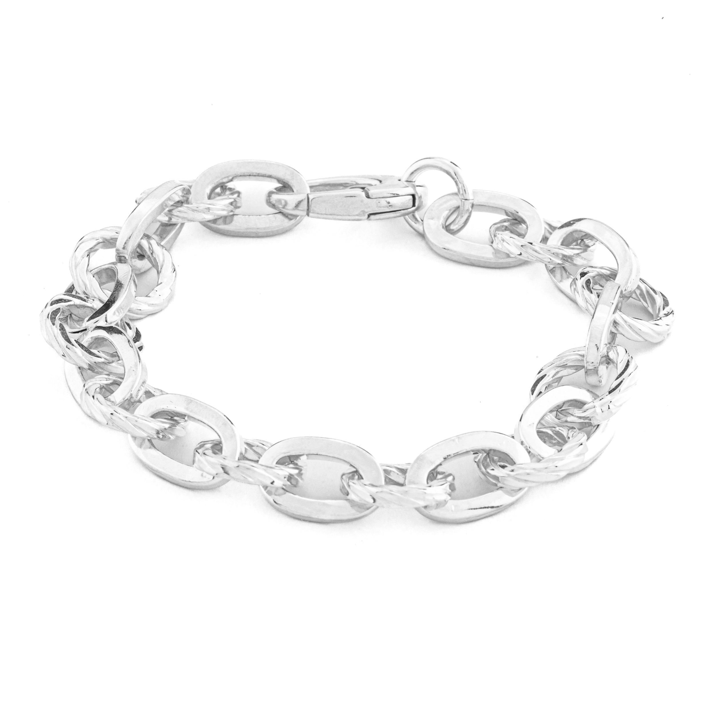 925 silver bracelet with Zala 4 section tubular chain