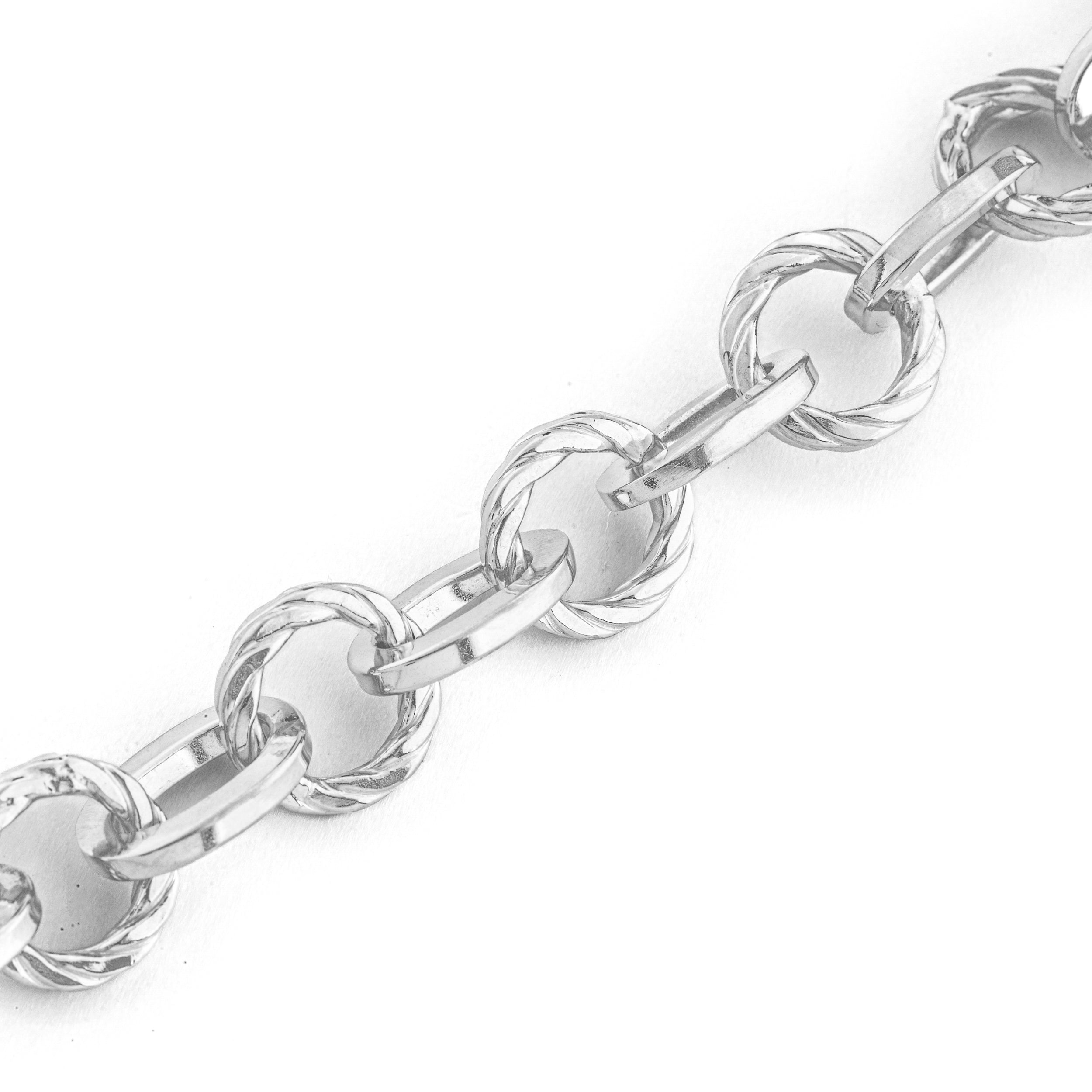 925 silver bracelet with Zala 4 section tubular chain