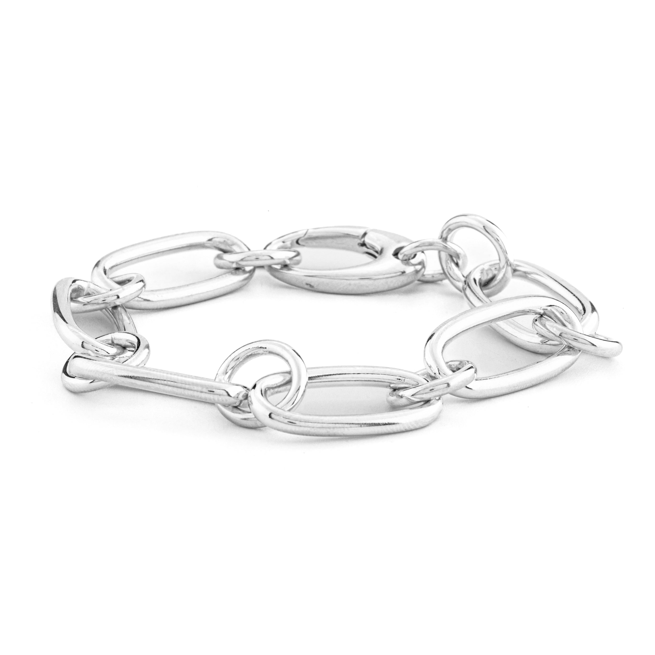 Bracciale argento 925 Catena Zala 3 Sezione Rotonda