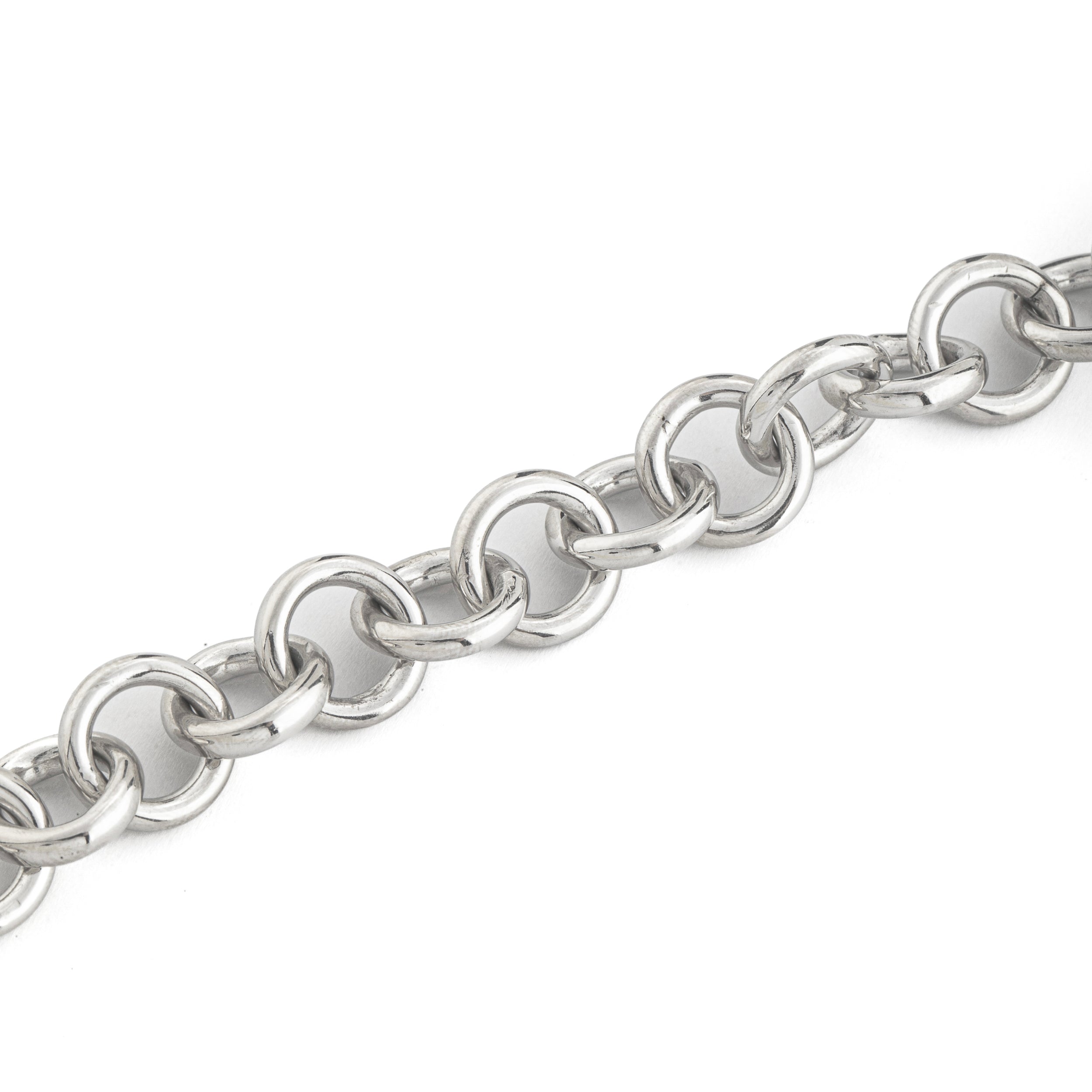 925 silver bracelet with smooth chain Zala 4 section tubular work