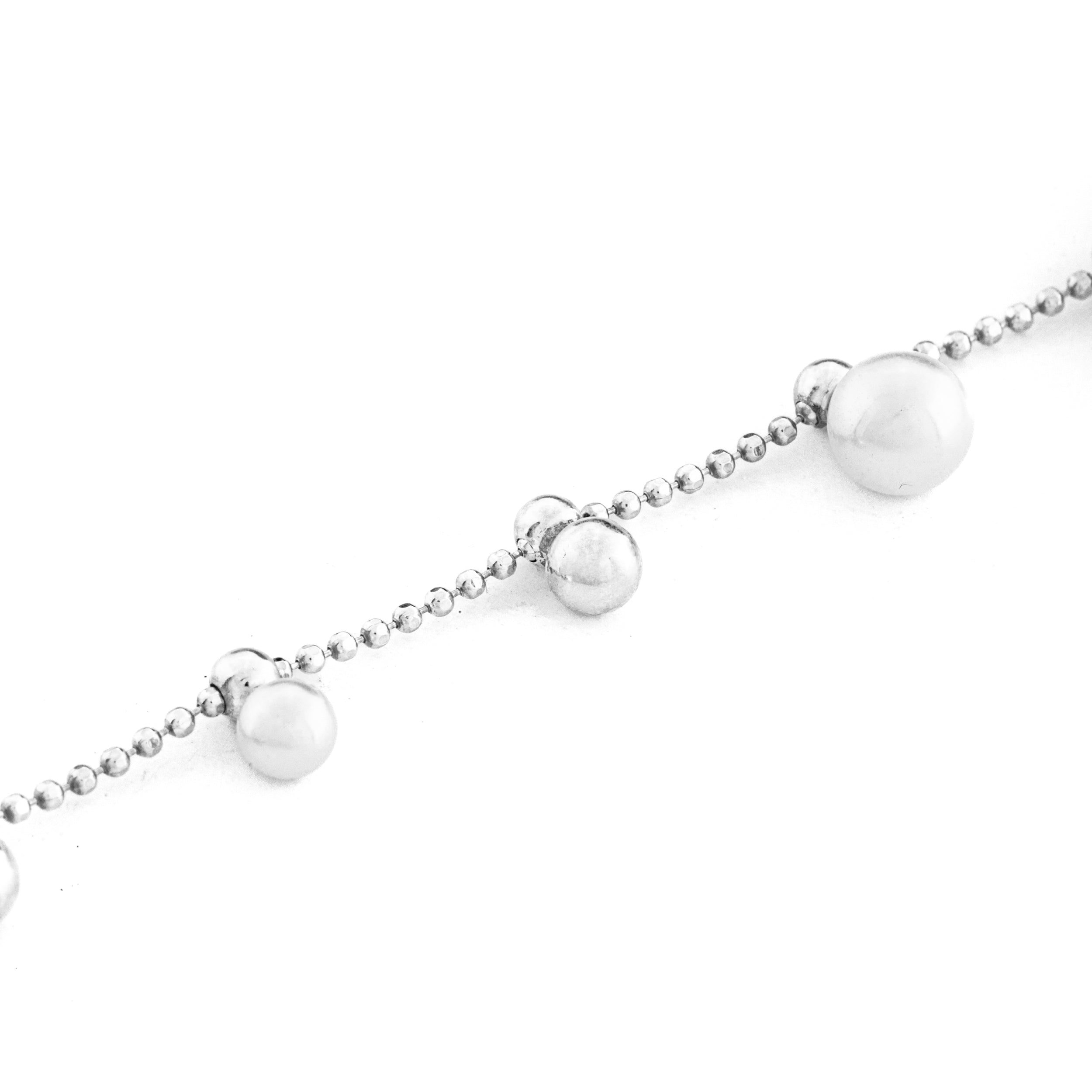 925 silver bracelet with pearls